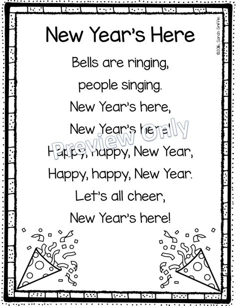 New Years Poem For Kids New Year Poem Kids Poems Happy New Year Poem