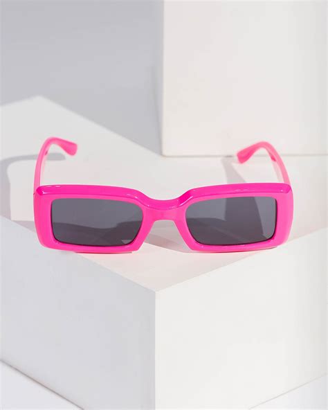 Pink Rectangle Coloured Sunglasses Online Colette Hayman Colette By
