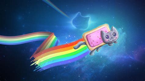 Funny Nyan Cat Hd Wallpaper