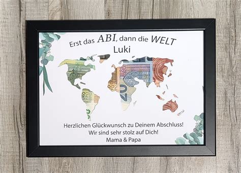 Abitur Geldgeschenk Individuelles Geschenk Zum Etsy