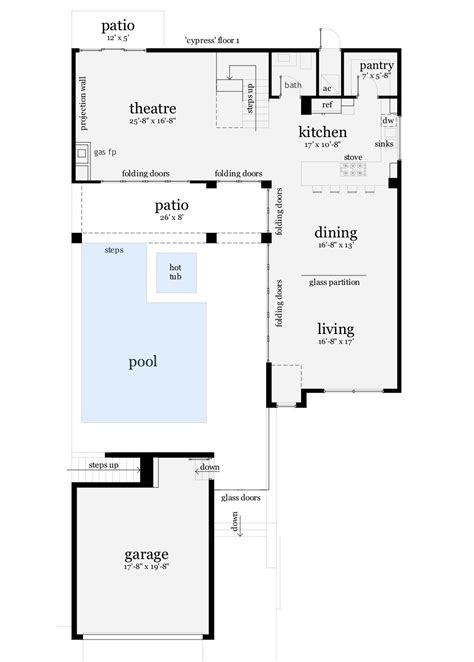 4 Bedroom With Courtyard Pool 2652 Square Feet Tyree House Plans