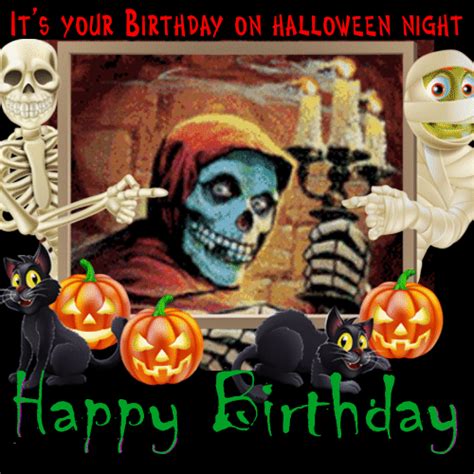 Hoping your birthday's wonderful in every single way and that halloween brings spooky fun and tasty treats on your special day. It's Your Birthday On Halloween... Free Happy Birthday eCards | 123 Greetings