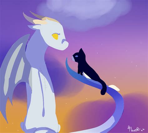 The Dragon And The Cat By Bearisartist On Deviantart