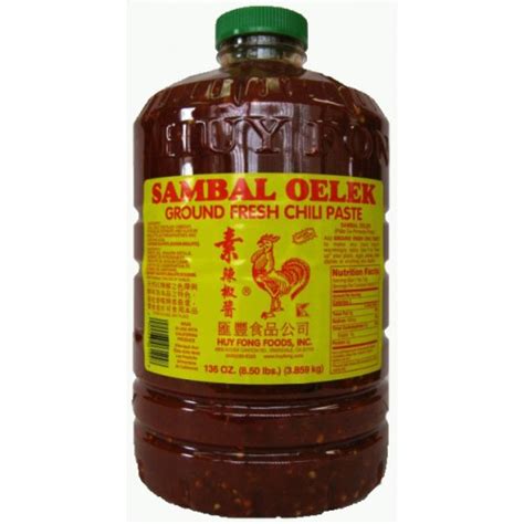 Huy fong foods, with its humble beginnings in los angeles, california in 1980, has grown to become one of the leaders in the asian hot sauce market. B2212 Huy Fong Brand Sambal Oelek 3.5L