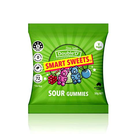 Smart Sweets Sour Gummies Double D