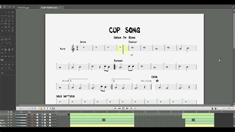 Cup Song Flute Easy 110bpm Youtube