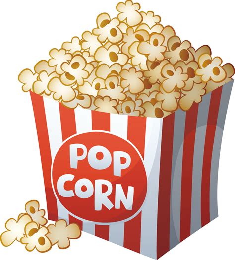 Box Of Cartoon Popcorn Clipart Movie Popcorn Clip Art Svg Vector Art