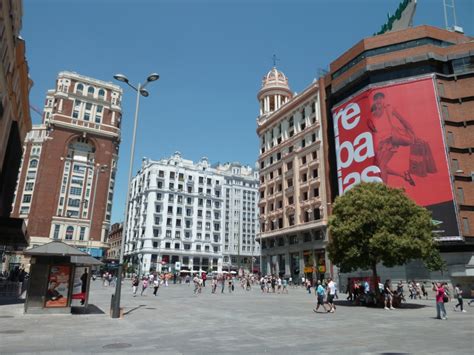 Plaza Del Callao In Madrid Squares In Spain