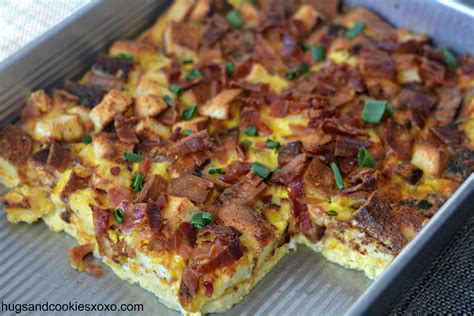Overnight Bacon Egg And Cheese Casserole Hugs And Cookies