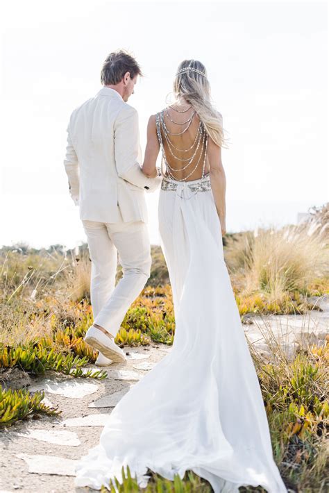 This gown is ombre dyed in a color of your choice with a base color of your choice. Bohemian Beach Wedding in Ibiza | Bohemian beach wedding ...