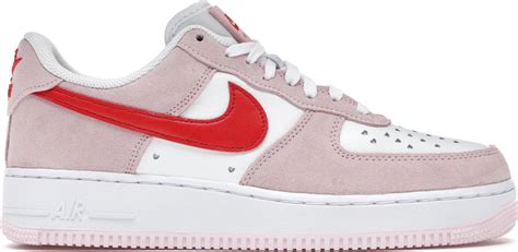 Nike Air Force 1 Low 07 Qs Valentines Day Love Letter M Tulip Pink