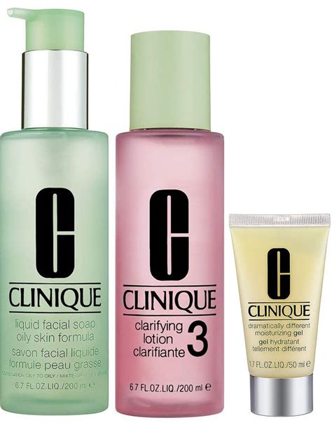 Clinique 3 Step Skin Care System For Skin Types 3 4 Combination Oily