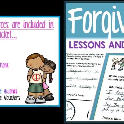 Forgiveness Activities And Lessons Character Education Forgive