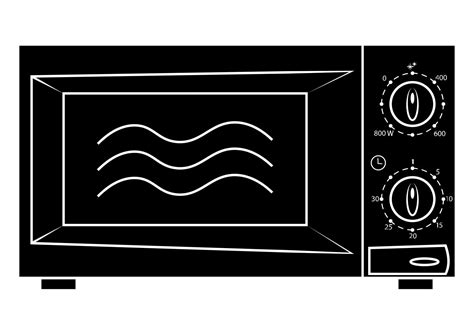 Microwave Icon Microwave Symbol In Glyph Style Simple Vector Icon
