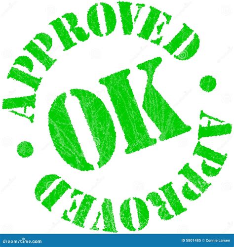 Approved Rubber Stamp Stock Illustration Image Of Checked 5801485