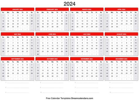 2024 Calendar