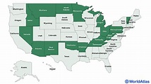 Landlocked States Of The United States - WorldAtlas