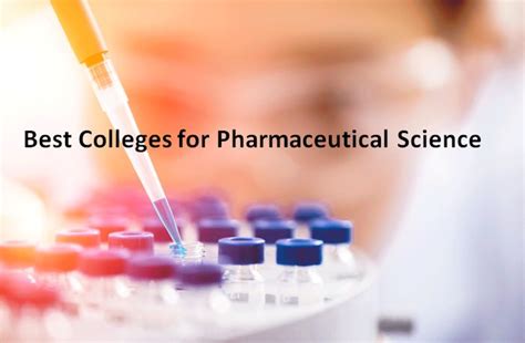 Best Colleges For Pharmaceutical Science 2019 2022 2023