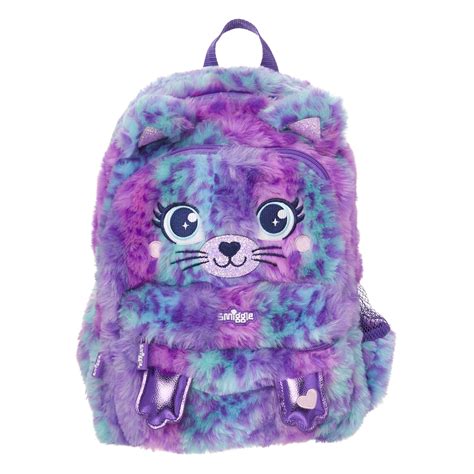 Fluffy Meow Junior Backpack Smiggle Purple Bags School Bags For