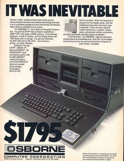 World First Laptop Computer Osborne 1