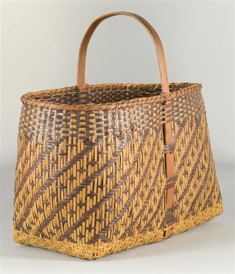 Lot 507 Large Cherokee Rivercane Carrying Basket Case Auctions