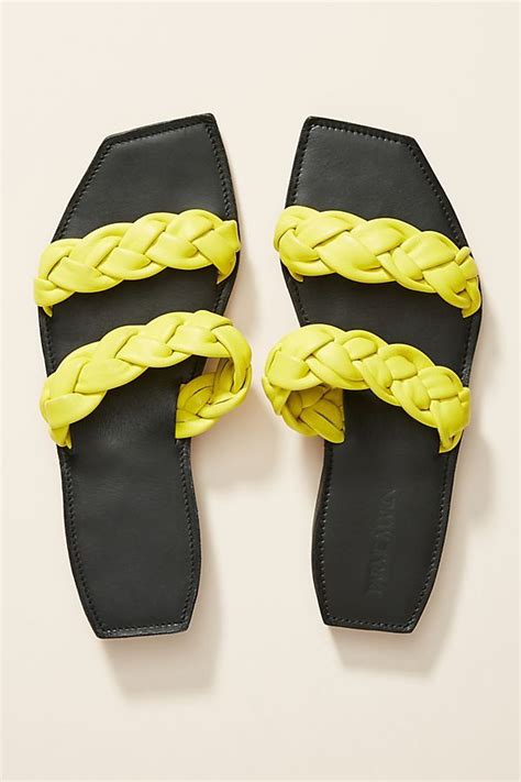 Parme Marin Braided Slide Sandals Anthropologie City Streets Stroll