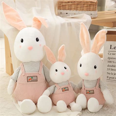 Lucky Boy Sunday Soft Rabbit Plush Toy Stuffed Soft Rabbit Doll Wear