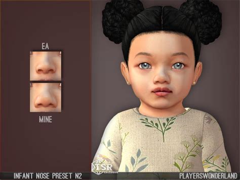 The Sims Resource Infant Nose Preset N02