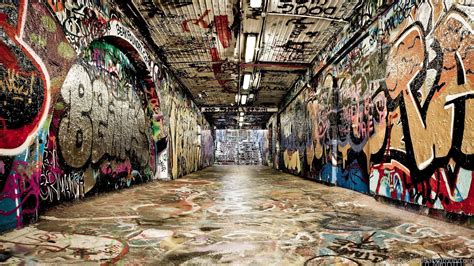 1920x1080 Graffiti Hip Hop Rap Culture Street Art Tunnel Desktop Background