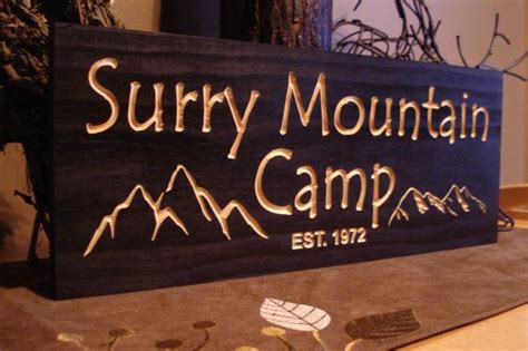 Custom Wood Sign Mountains Home Camp Sign Welcome Signs Mountain