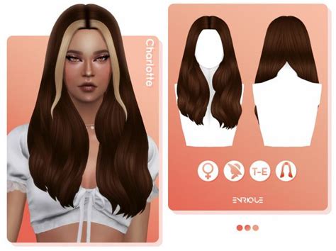 Enriques4 Charlotte Hairstyle Enriques4 On Patreon In 2021 Sims