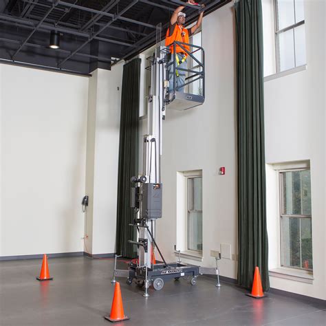 Jlg 20ft Push Around Vertical Mast Lift — 350 Lb Capacity Dc Powered