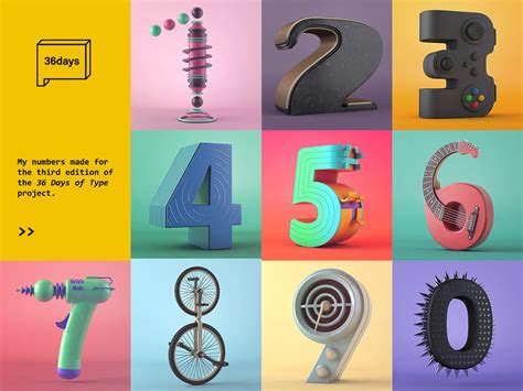 The Numbers 36 Days Of Type 03 On Behance