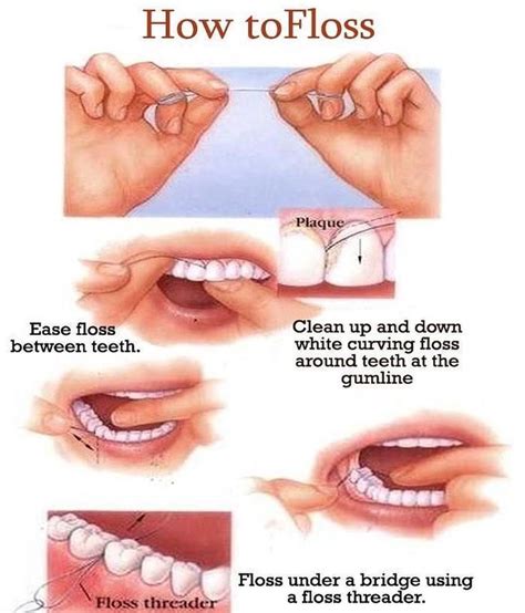 How To Floss Your Teeth Dental Flossing Oral Hygiene Dental