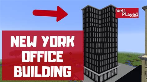 New York Style Office Building Minecraft City Lets Build S2 Ep5