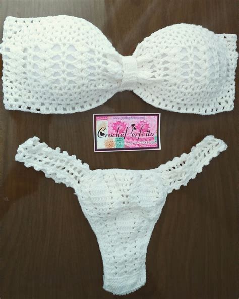 Biquíni De Crochê Crochet Tomara Que Caia R 265 00 em Mercado Livre
