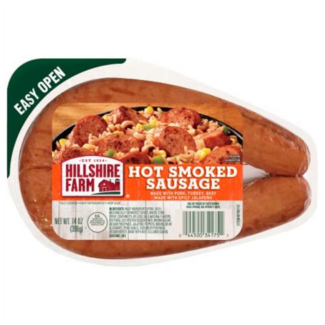 Hillshire Farm Hot Smoked Sausage 14 Oz Foods Co