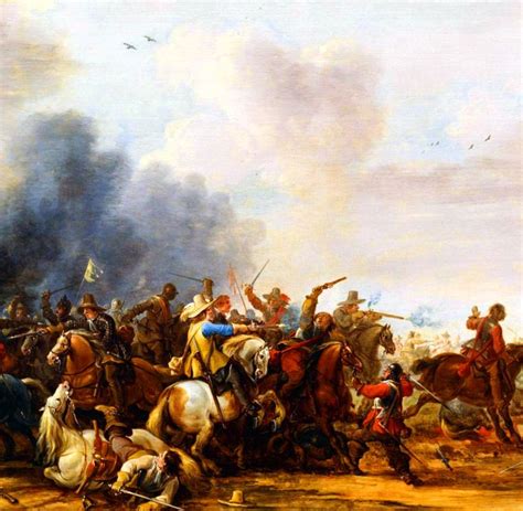 Cavalry Battle Thirty Years War War Art Art Cavalry