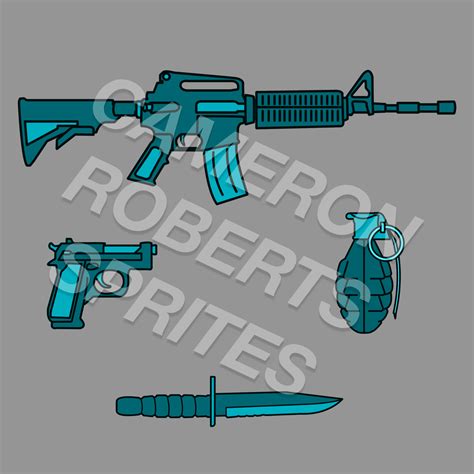 Military Combat Sprite Pack By Cameron Roberts