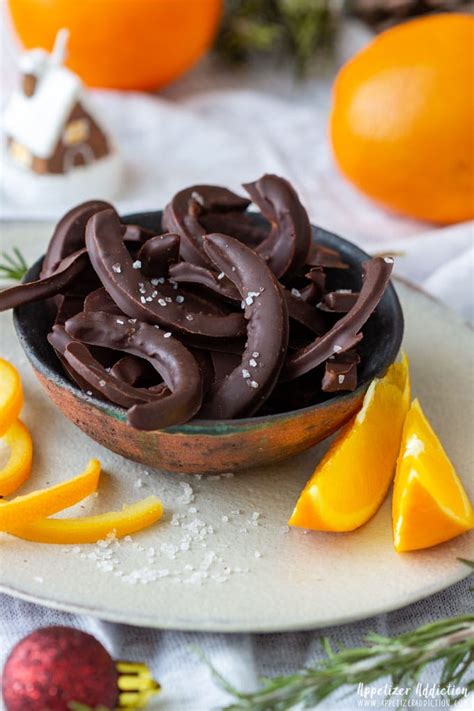 Chocolate Covered Orange Peels Appetizer Addiction