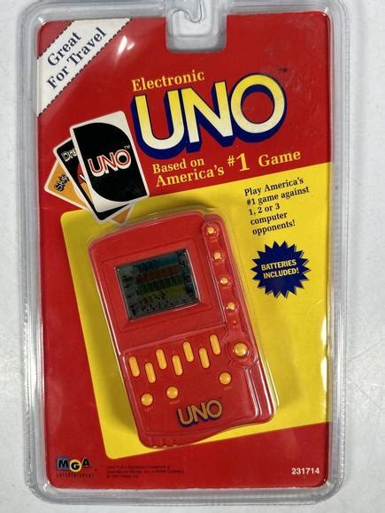 Games 1994 Mga Electronic Uno Handheld Travel Card Game 231714 Poshmark