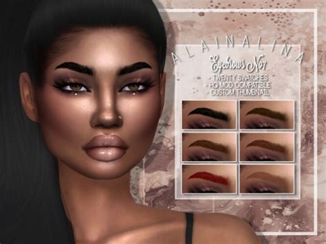 Eyebrows No7 At Alainalina Sims 4 Updates