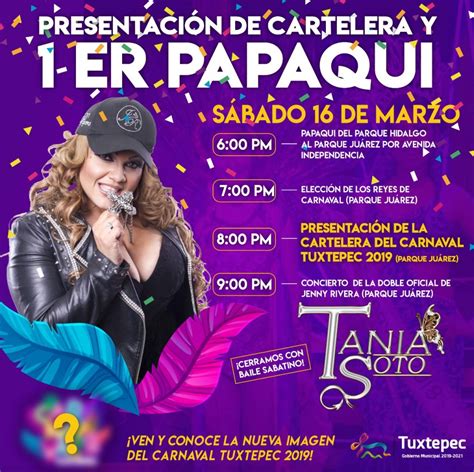 Este Sábado Primer Papaqui Y Presentación De Cartelera Del Carnaval “tuxtepec 2019” Idp Noticias