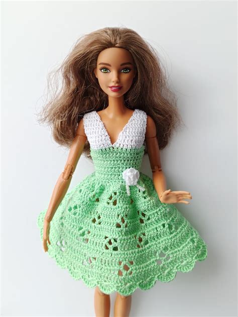 Pdf Pattern Of Crochet Dresses For Barbie Dolls Etsy