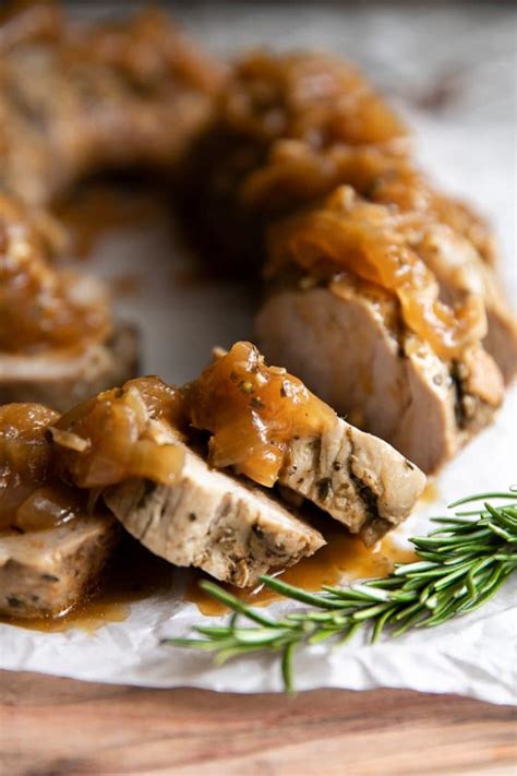 Top with pork with mangos if desired.submitted by: Apple Balsamic Instant Pot Pork Tenderloin Recipe - The Forked Spoon