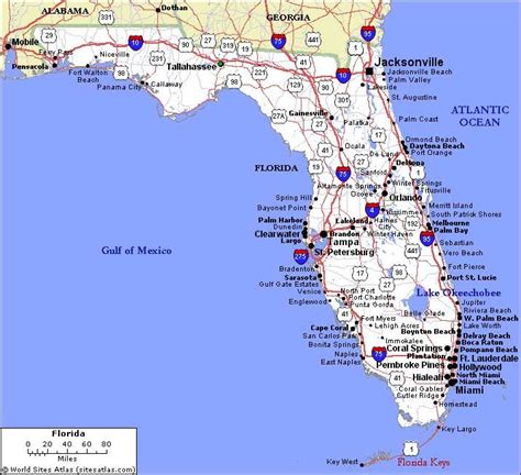 Map Of Florida Cities ~ Usa Map Guide 2016