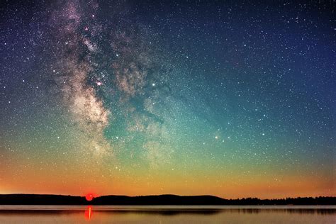 Milky Way Over Lake Margrethe Photograph By Dustin Goodspeed Pixels