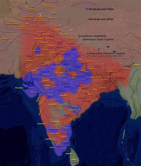 Photos Of Mahabharata Map Of Ancient India Photos
