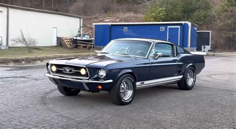 Plain Looking 1967 Ford Mustang Is A Nightmist Blue Sleeper With A Big
