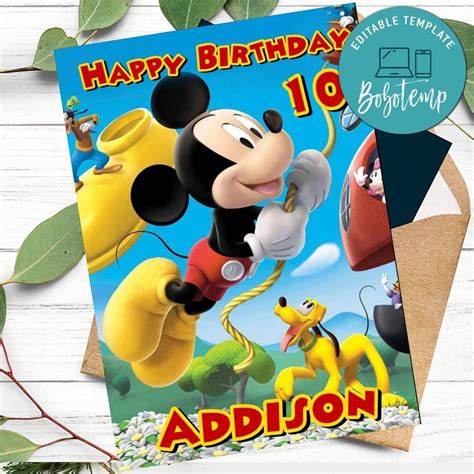 This map depicts an assault on a biker gang clubhouse. Mickey Mouse Clubhouse Happy Birthday Card to Print at Home DIY | Bobotemp